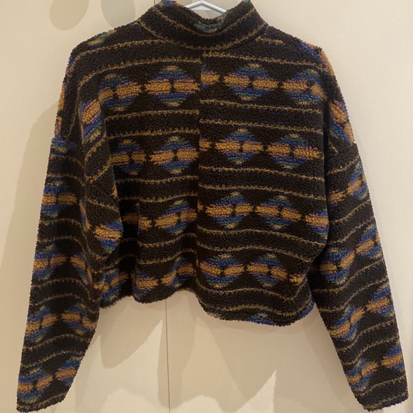 Southwestern Fleece Half-Zip Pullover Sweatshirt - Picture 3 of 4